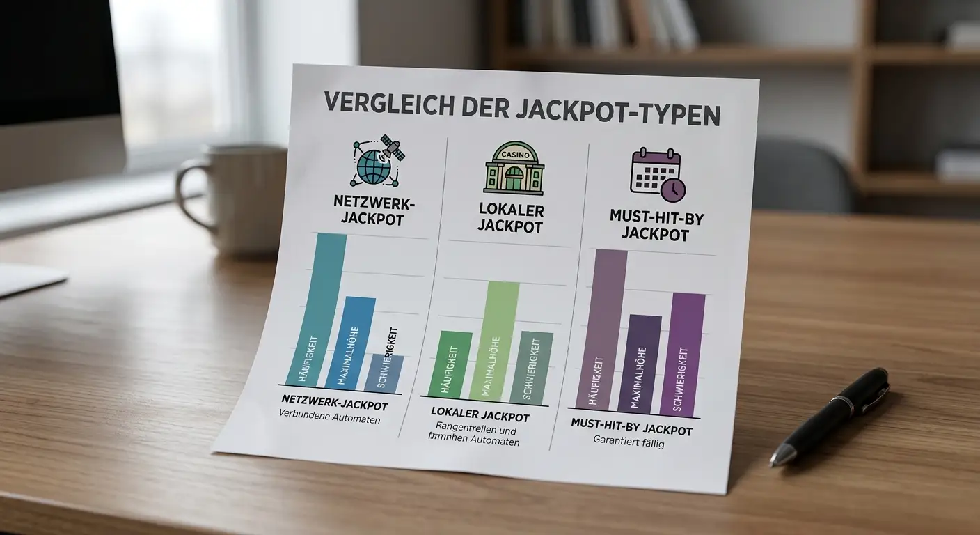 Jackpot-Typen Übersicht – progressiv, lokal, Must-Hit-By