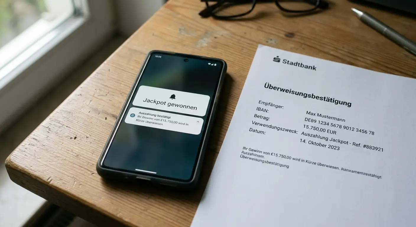 Jackpot-Auszahlung Prozess – von Gewinnmeldung bis Banküberweisung