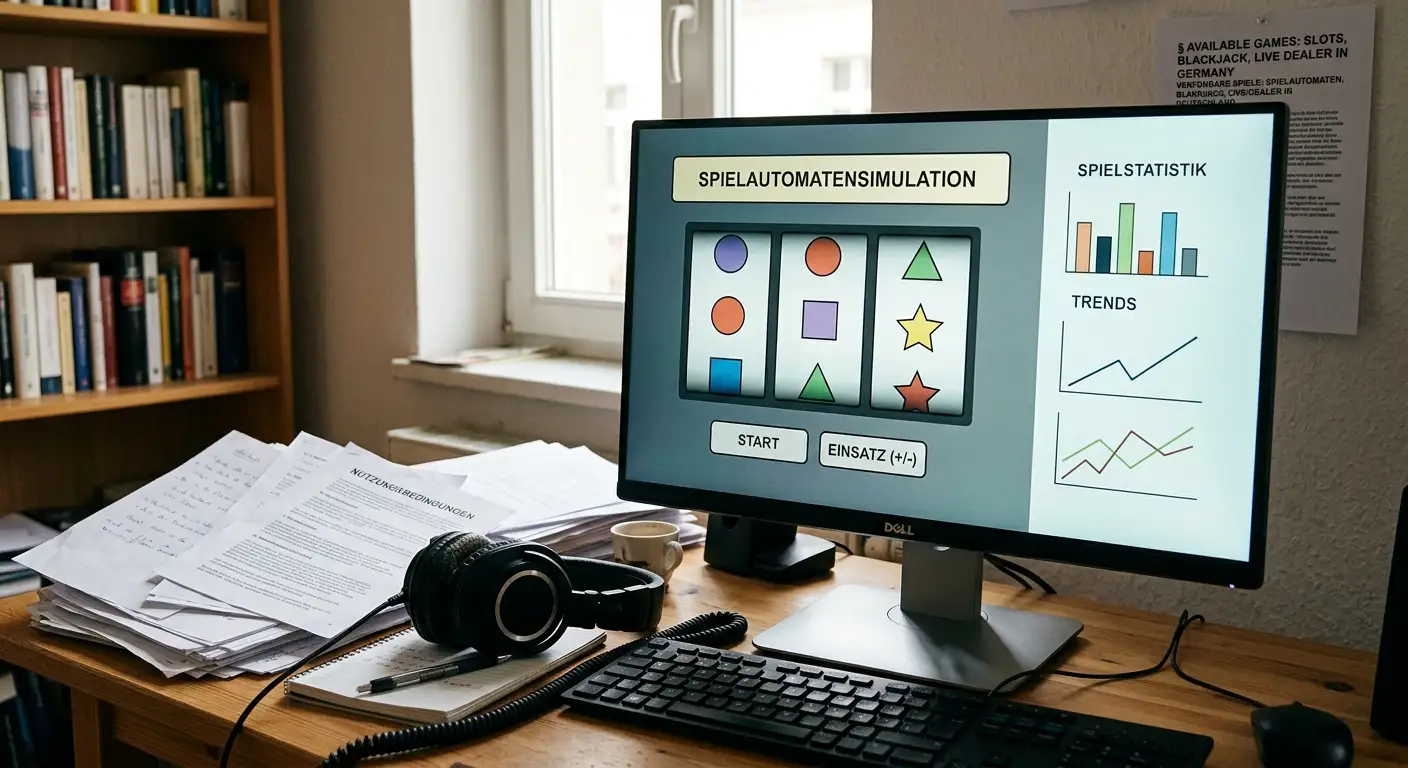 Online-Slots und Tischspiele-Auswahl in lizenzierten deutschen Online-Casinos