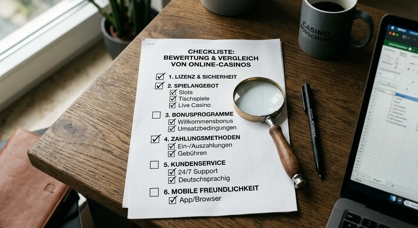 Methodik für den Casino-Vergleich – Lizenzcheck, Bonus-Fairness, Auszahlungsgeschwindigkeit