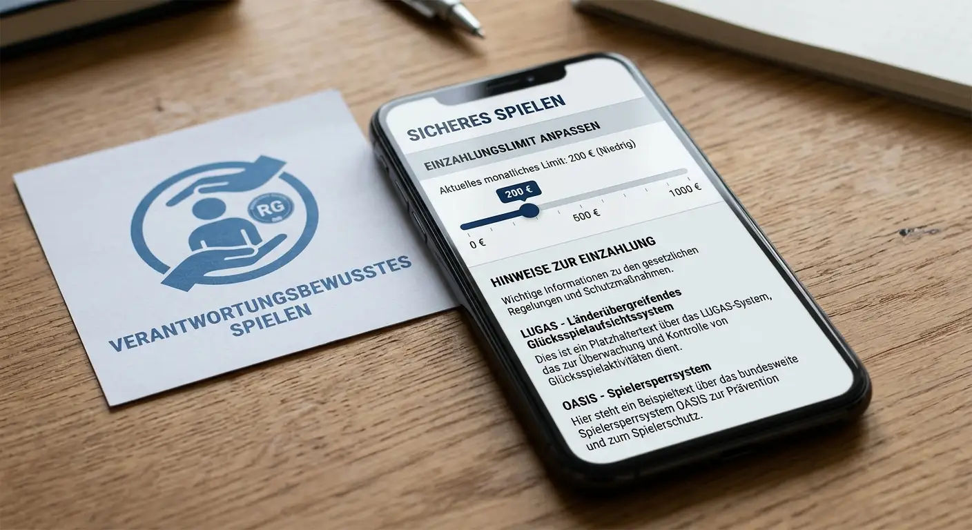 Verantwortungsvolles Spielen – Einzahlungslimit, OASIS-Selbstsperre, LUGAS-Hinweise