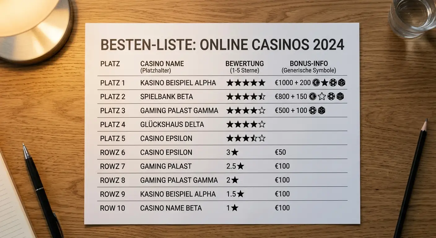 Top 10 Online Casinos mit Neteller im Ranking