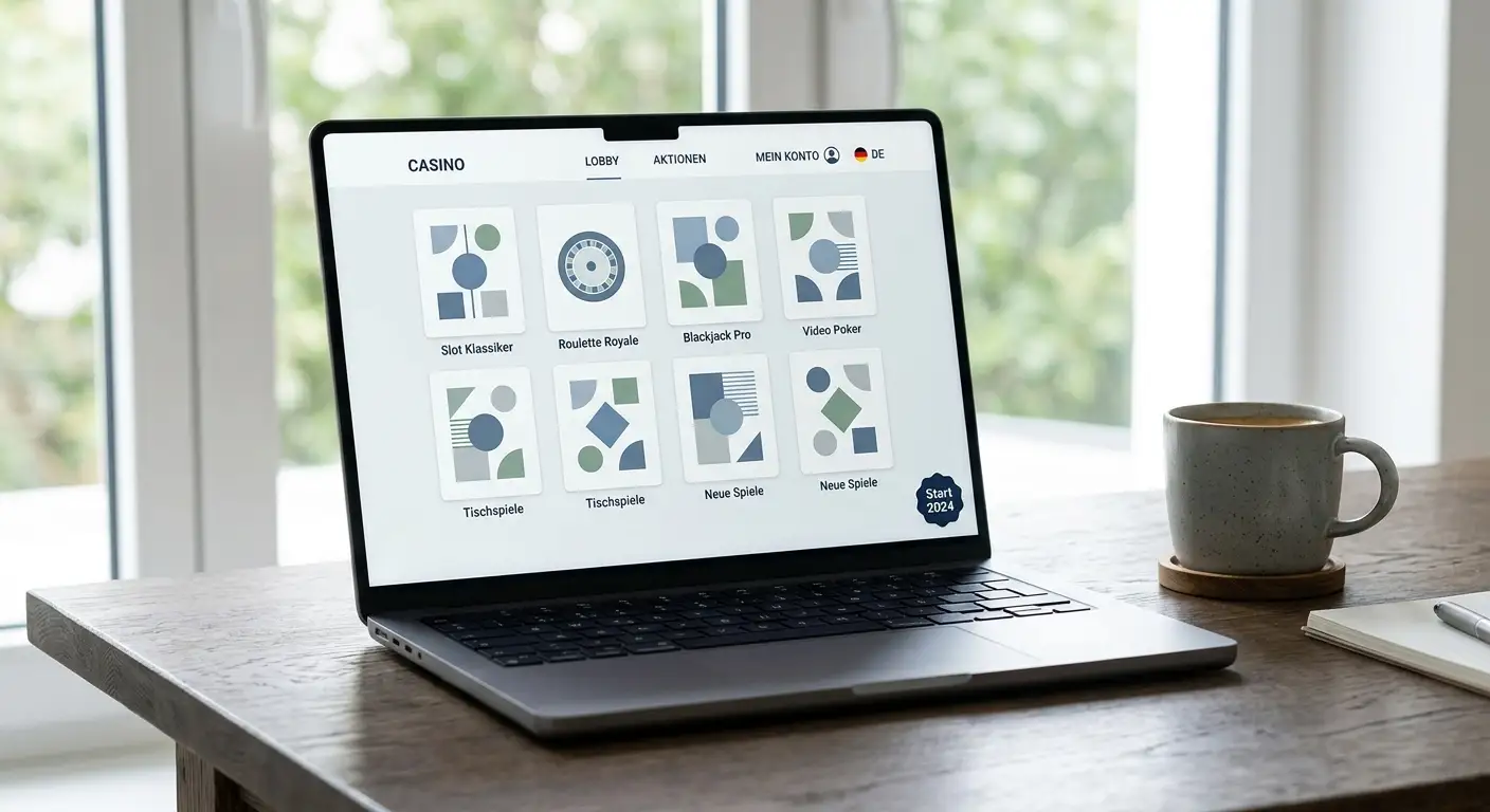 Lobby eines neuen Online-Casinos mit Revolut-Unterstützung