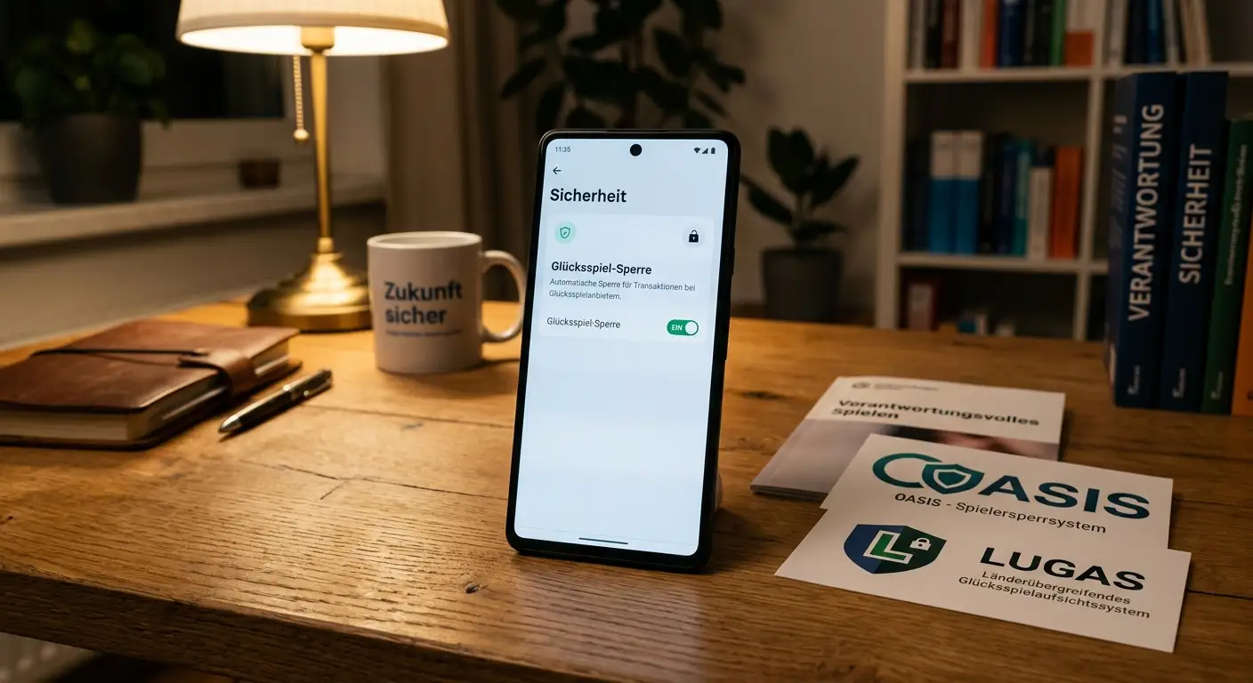 Sicherheitsabzeichen für verantwortungsvolles Spielen mit Revolut-App