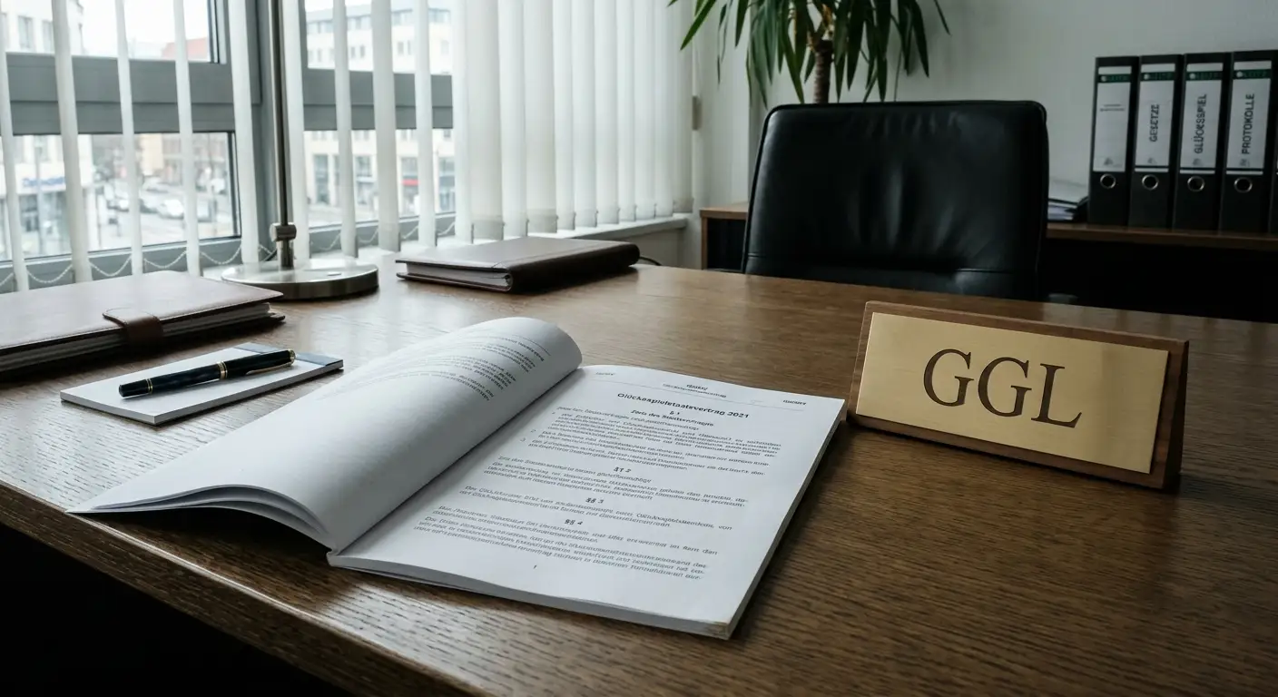 GGL Regulierung – Paragraphen und Lizenzschild