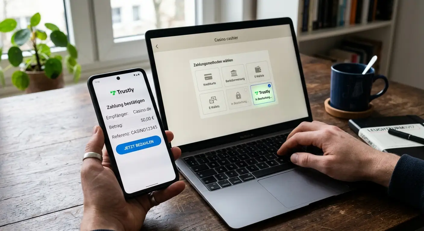 Trustly Direktbuchung mit Online-Banking