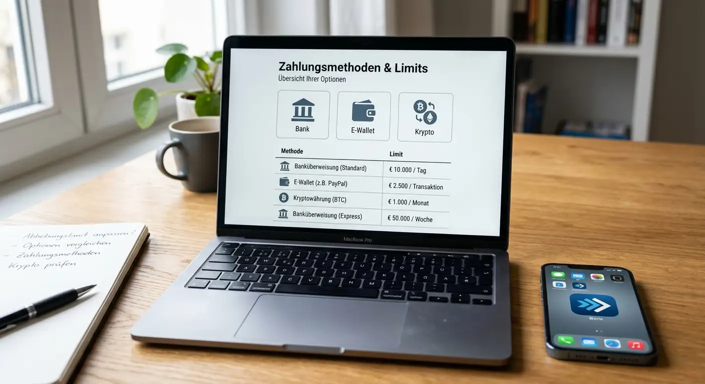 Übersicht zu Zahlungsmethoden und Auszahlungswegen