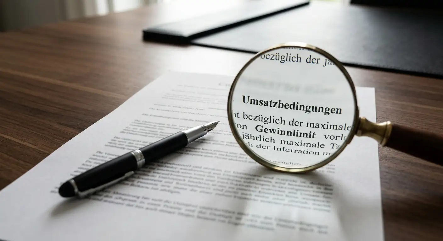 Bonus-Konditionen – Umsatzfaktor, Gewinnlimit, Gültigkeit
