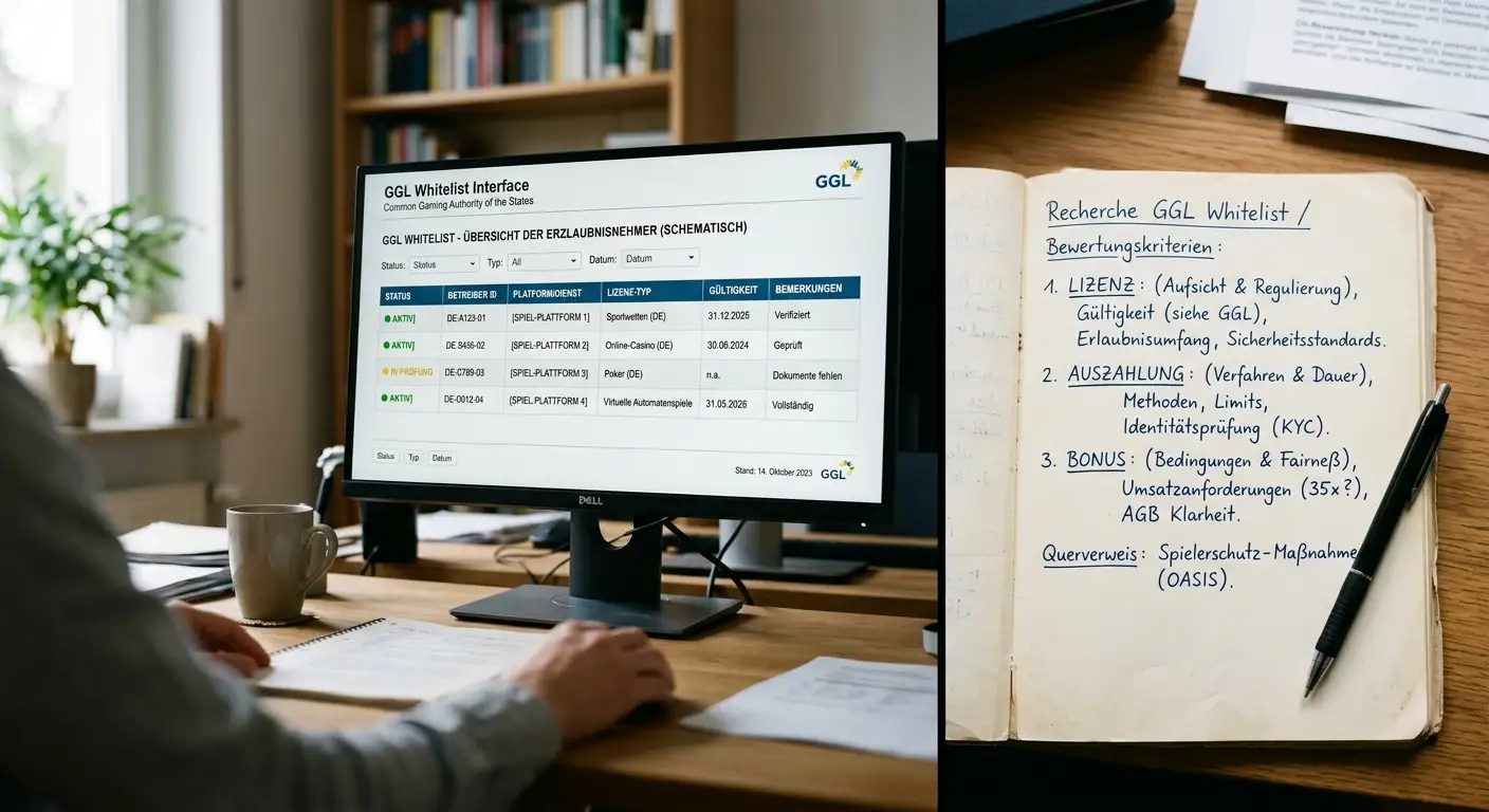 Bewertungsmethodik mit GGL-Whitelist und Anbieter-Impressen