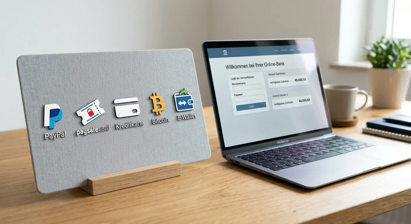 Zahlungsmethoden-Vergleich: PayPal, Paysafecard, Kreditkarte, Krypto und E-Wallets